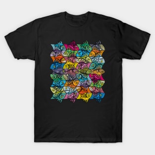 Fish Tessellation Escher Style Ambigram XXIV T-Shirt